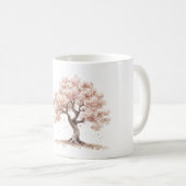 Mooie Roze Boom Koffiemok (Voorkant rechts)