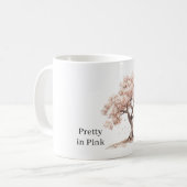 Mooie Roze Boom Koffiemok (Voorkant links)