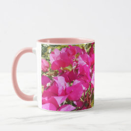 Mooie Roze Bougainvillea Print Koffie Mok