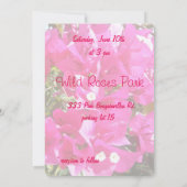 Mooie Roze Bougainvillea Print Wedding Kaart (Achterkant)