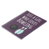 Mooie Roze Bowling Cadeaus Voor Baby Meisjes Kinde Notitieboek (Linkerzijde)