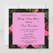 mooie roze camellia bloem alle feest kaart (Achterkant)