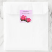 mooie roze camellia bloemen boeken sticker (Tas)