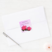 mooie roze camellia bloemen boeken sticker (Envelop)