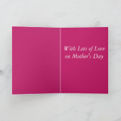 Mooie roze Camellia Moederdag Feestdagen Kaart (Binnen)