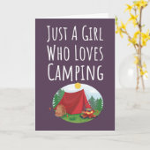 Mooie Roze Camping Kaarten Voor Baby Meisjes Kinde (Gele Bloem)