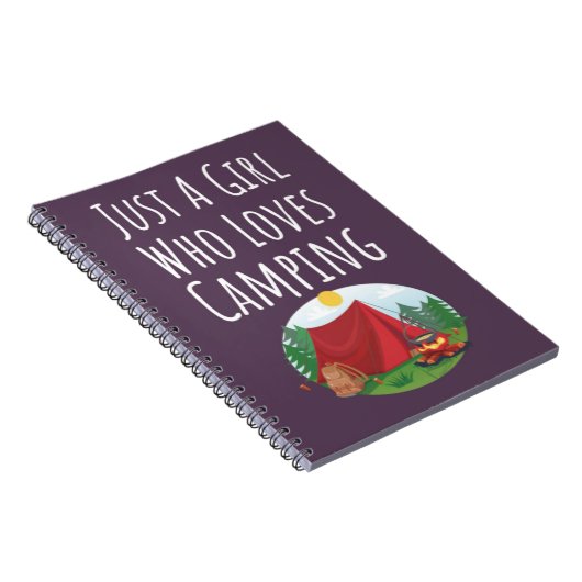 Mooie Roze Campingcadeaus voor Baby Meisjes Kinder Notitieboek (Rechterzijde)