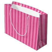 Mooie Roze Candy Streep Cadeautas (Achterkant Gekanteld)
