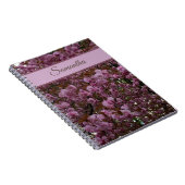 Mooie roze Cherry Tree-fotografie personaliseren Notitieboek (Rechterzijde)