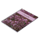 Mooie roze Cherry Tree-fotografie personaliseren Notitieboek (Linkerzijde)