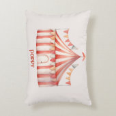 Mooie roze circus tent voor kinderen  accent kussen (Voorkant(Verticaal))