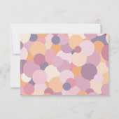 Mooie roze cirkels bedankkaart (Voorkant)