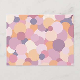Mooie roze cirkels briefkaart