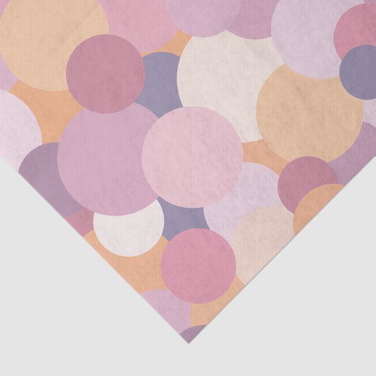 Mooie roze cirkels tissuepapier (Detail)