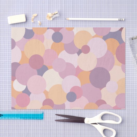 Mooie roze cirkels tissuepapier (Craft)