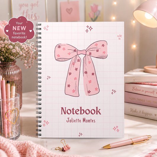 Mooie Roze Coquette Striking Notitieboek