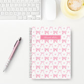 Mooie Roze Coquette Strikken Hartjes Persoonlijke  Notitieboek