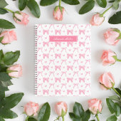 Mooie Roze Coquette Strikken Hartjes Persoonlijke  Notitieboek