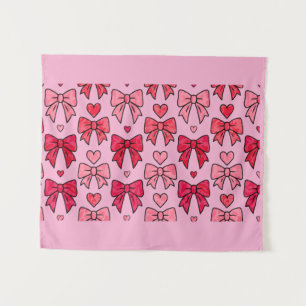 Mooie Roze Coquette Wandtapijt Wandkleed