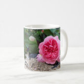 Mooie Roze Country Roos Bloementuin Mok (Voorkant rechts)