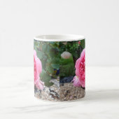 Mooie Roze Country Roos Bloementuin Mok (Center)