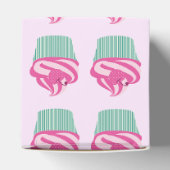 Mooie Roze Cupcakes Patroon Zacht Roze Bedankdoosjes (Bovenkant)