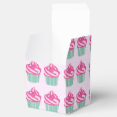 Mooie Roze Cupcakes Patroon Zacht Roze Bedankdoosjes (Geopend)