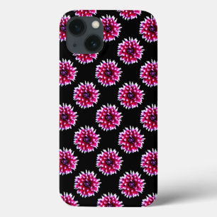 Mooie Roze Dahlia Bloem Natuur Patroon iPhone 13 Hoesje