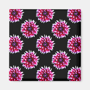 Mooie Roze Dahlia Bloem Natuur Patroon Magneet