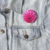 Mooie roze dahlia bloesems ronde button 5,7 cm (In situ)