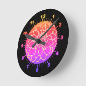 Mooie roze Dahlia   Ronde Klok (Hoek)