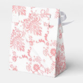 Mooie Roze Damast Ontwerp Doos Bedankdoosjes (Achterkant)
