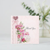 Mooie roze dank (Staand voorkant)