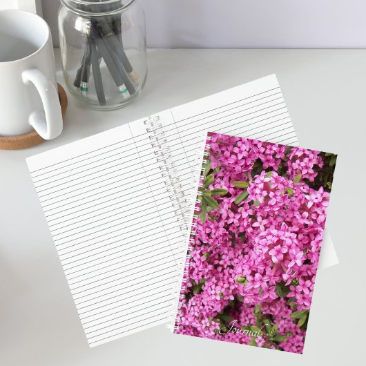 Mooie Roze Daphne Bloemen Notitieboek
