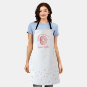 Mooie Roze Donut Waterverf Strooisel Bakken Schort (Gedragen)