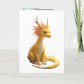 Mooie Roze Draak Niece 9e Verjaardag Groet Kaart (Achterkant)