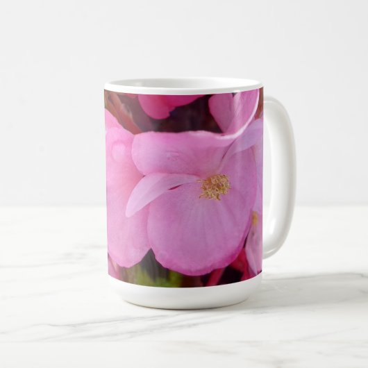 Mooie roze drijft uw schatbare bijbelse versie aan koffiemok (Voorkant rechts)