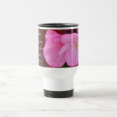 Mooie roze drijft uw schatbare bijbelse versie aan reisbeker (Center)