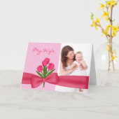 Mooie Roze Echtgenoot aan de Kaart van het (Gele Bloem)