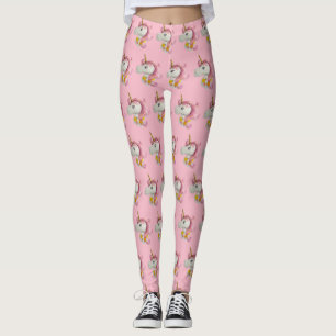 Mooie Roze Eenhoorn Gevormde Leggings