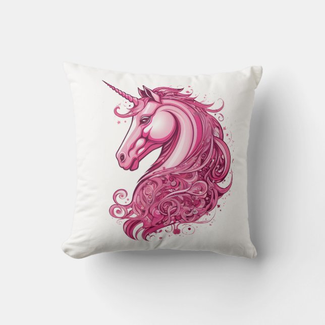 Mooie roze eenhoorn kussen (Voorkant)