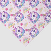 Mooie Roze Eenhoorns  Tissuepapier (Detail)
