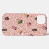 Mooie roze eikels vallen herfst pastelpatroon Case-Mate iPhone case (Achterkant (horizontaal))
