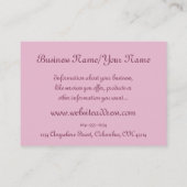 Mooie roze Elf Fantasy-Visitekaartjes Visitekaartje (Achterkant)