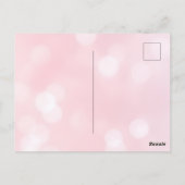 Mooie Roze Elfenfee & Draak Briefkaart (Achterkant)