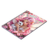 Mooie Roze Elfenfee & Draak Persoonlijk Notitieboek (Linkerzijde)