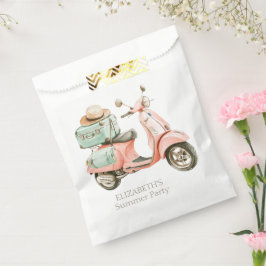 Mooie Roze en Aqua Kustscooter Bedankzakje