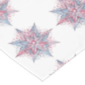 Mooie roze en blauwe caleidoscoop kerst tafelkleed (Gekanteld)