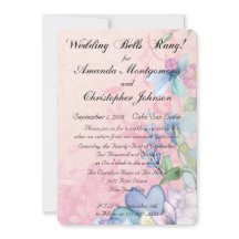 Mooie roze en blauwe wilde bloemen bruiloftsrecept