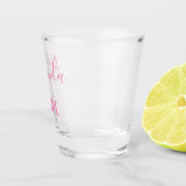 Mooie Roze en Chic Bruid Shot Glas (Rechts)